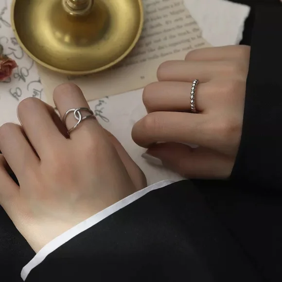 NEW Unisex 925 Sterling Silver Polished Knot Adjustable Ring - Picture 8 of 15